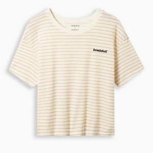 NWOT TORRID Bombshell Signature Jersey Crew Neck Crop Tee 1X